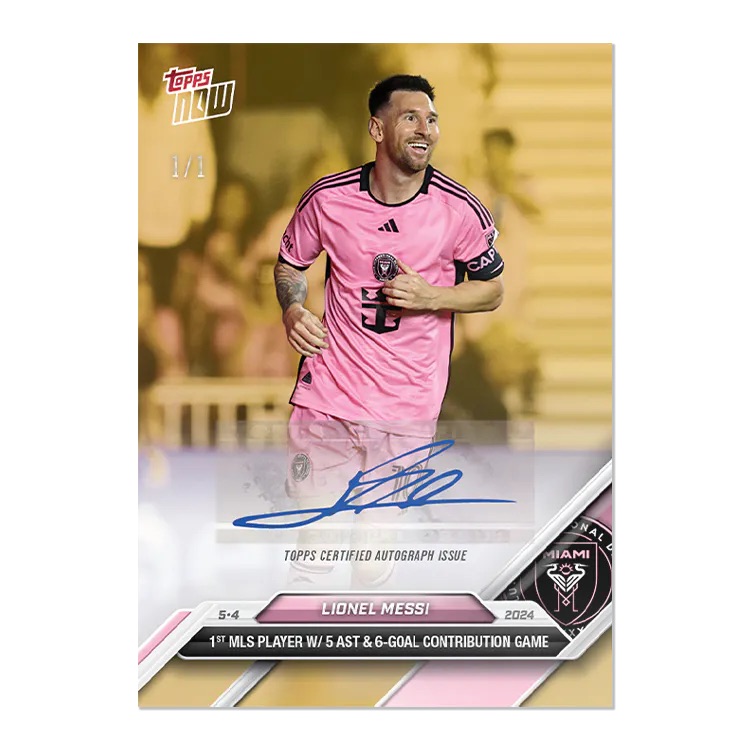 Un auto 1/1 Messi distribué au hasard avec Topps&nbsp;Now!