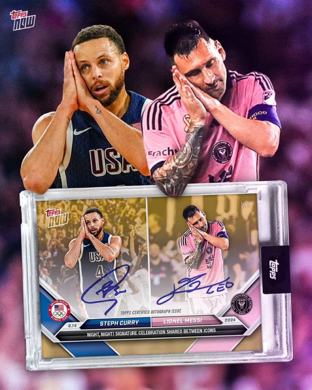 Leo Messi et Steph Curry réunis par&nbsp;Topps!
